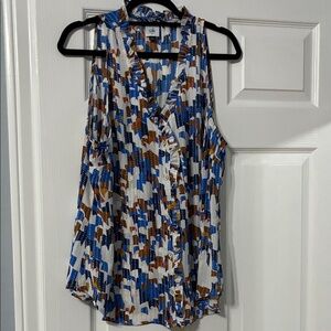 CAbi Women's Multicolor Patterned Sleeveless Blouse